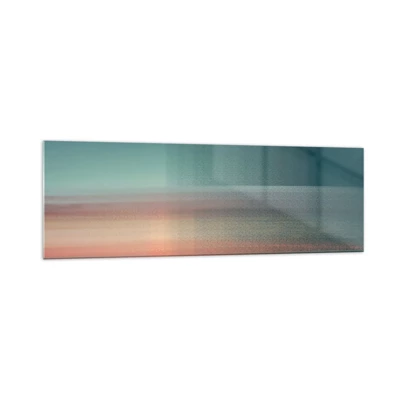 Billede på glas - Abstraktion: bølger af lys - 160x50 cm