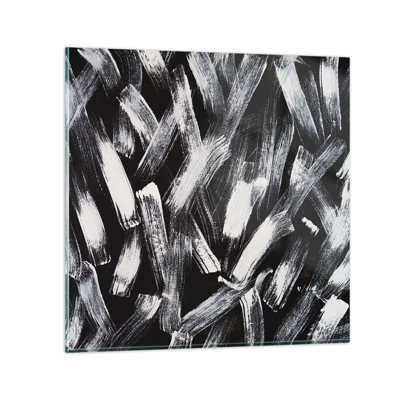 Billede på glas - Abstraktion i den industrielle ånd - 70x70 cm