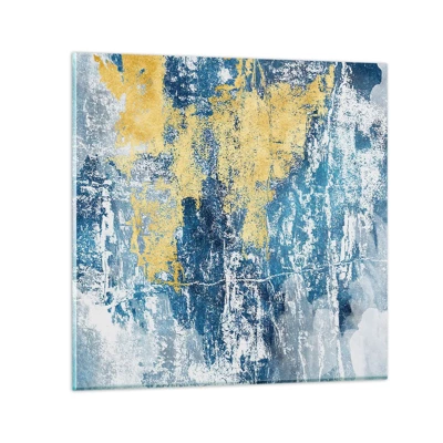 Billede på glas - En fredfyldt abstraktion - 30x30 cm