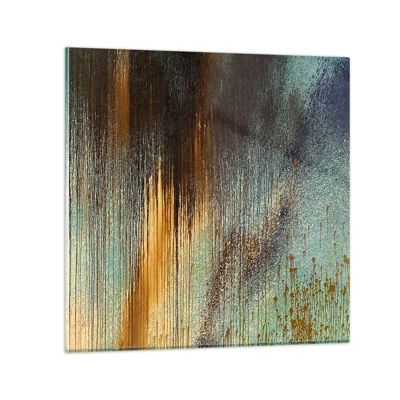 Billede på glas - En utilsigtet farverig komposition - 60x60 cm