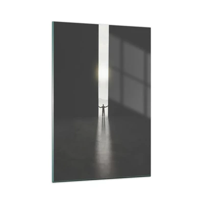 Billede på glas - Et skridt mod en lys fremtid - 80x120 cm
