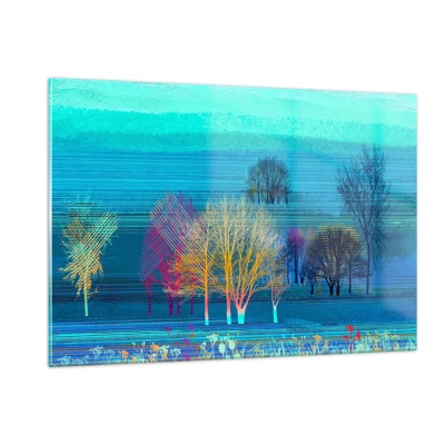 Billede på glas - Et vidtstrakt landskab - 120x80 cm