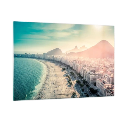Billede på glas - Evig ferie i Rio - 120x80 cm