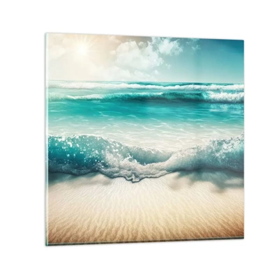 Billede på glas - Havets ro - 30x30 cm