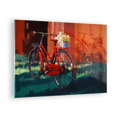 Billede på glas - I want to ride my bicycle - 70x50 cm