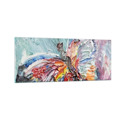 Billede på glas - Malet af naturen - 100x40 cm