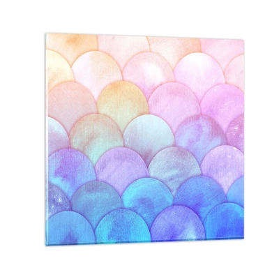 Billede på glas - Perleskaller - 50x50 cm