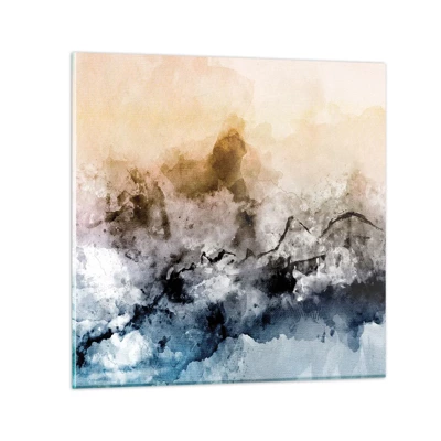 Billede på glas - Sænket i en tågesvirvel - 50x50 cm