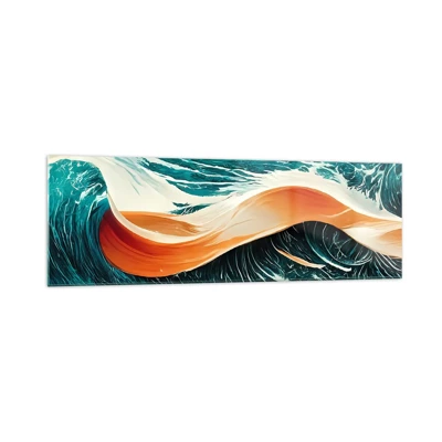 Billede på glas - Surferens drøm - 160x50 cm