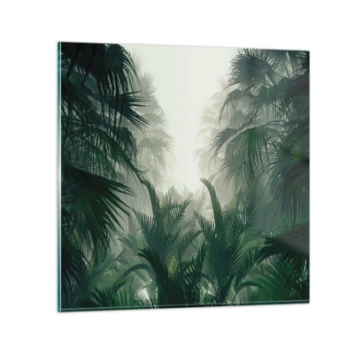 Billede på glas - Tropisk mysterium - 70x70 cm