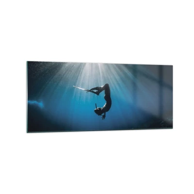 Billede på glas - Undervandsdans - 120x50 cm