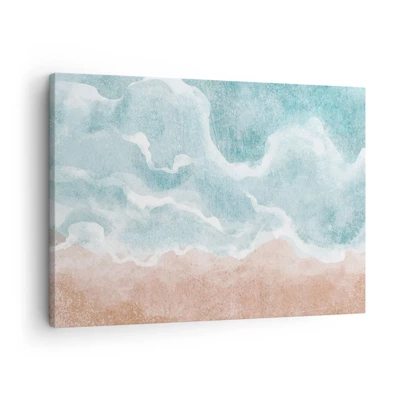 Billede på lærred - Abstraktion af skyer - 70x50 cm
