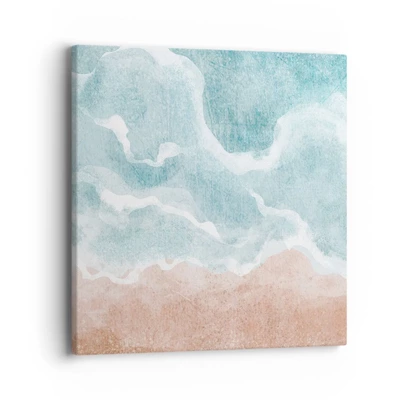 Lærredstryk - Billede på lærred - Abstraktion af skyer - 40x40 cm
