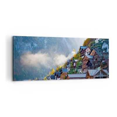 Lærredstryk - Billede på lærred - Alpine climes - 100x40 cm