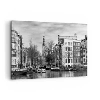 Lærredstryk - Billede på lærred - Amsterdam stemning - 120x80 cm