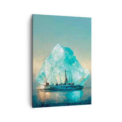Lærredstryk - Billede på lærred - Arktisk diamant - 50x70 cm