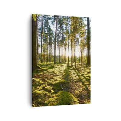 Lærredstryk - Billede på lærred - ...Bag de syv skove - 50x70 cm