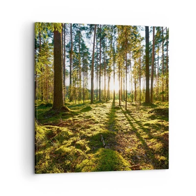 Lærredstryk - Billede på lærred - ...Bag de syv skove - 60x60 cm