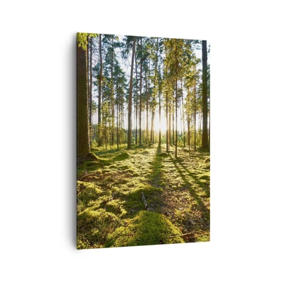 Lærredstryk - Billede på lærred - ...Bag de syv skove - 70x100 cm