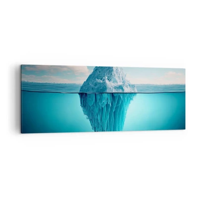 Lærredstryk - Billede på lærred - Dronning af is - 140x50 cm