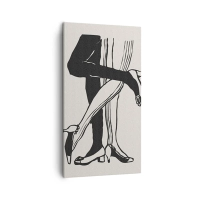 Lærredstryk - Billede på lærred - En feminin egenskab - 45x80 cm