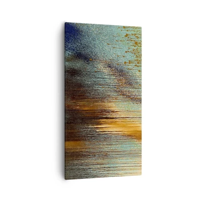 Lærredstryk - Billede på lærred - En utilsigtet farverig komposition - 55x100 cm