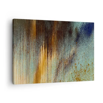 Lærredstryk - Billede på lærred - En utilsigtet farverig komposition - 70x50 cm