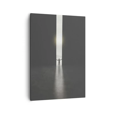 Lærredstryk - Billede på lærred - Et skridt mod en lys fremtid - 50x70 cm