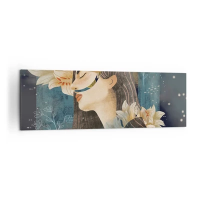Lærredstryk - Billede på lærred - Eventyret om prinsessen med liljerne - 160x50 cm
