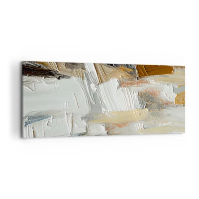 Lærredstryk - Billede på lærred - Farverige lagdelinger - 120x50 cm