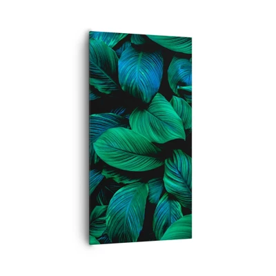 Lærredstryk - Billede på lærred - I den grønne flok - 65x120 cm
