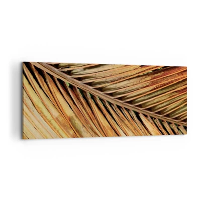 Lærredstryk - Billede på lærred - Kokosnød guld - 120x50 cm