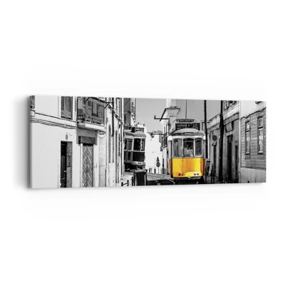 Lærredstryk - Billede på lærred - Lissabons ånd - 90x30 cm