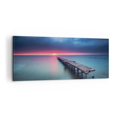 Lærredstryk - Billede på lærred - Mellem himmel og jord - 100x40 cm