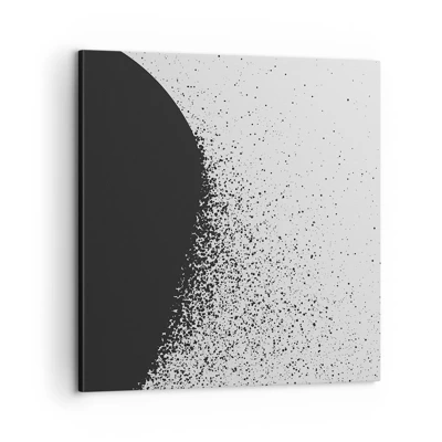 Lærredstryk - Billede på lærred - Partikelbevægelse - 60x60 cm