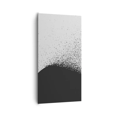 Lærredstryk - Billede på lærred - Partikelbevægelse - 65x120 cm