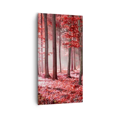 Lærredstryk - Billede på lærred - Rød er lige så smuk - 55x100 cm