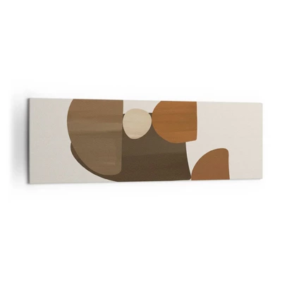 Lærredstryk - Billede på lærred - Sammensætning i bronze - 160x50 cm