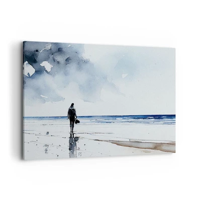 Lærredstryk - Billede på lærred - Samtale med havet - 100x70 cm