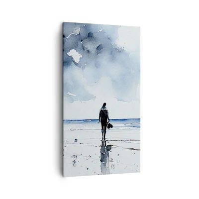 Lærredstryk - Billede på lærred - Samtale med havet - 45x80 cm