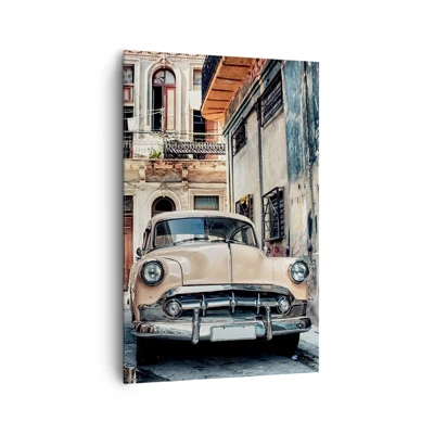 Lærredstryk - Billede på lærred - Siesta i Havana - 80x120 cm