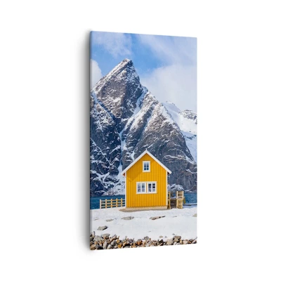 Lærredstryk - Billede på lærred - Skandinavisk ferie - 55x100 cm