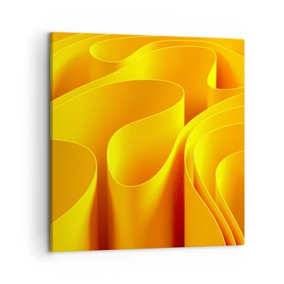 Lærredstryk - Billede på lærred - Som solens bølger - 50x50 cm