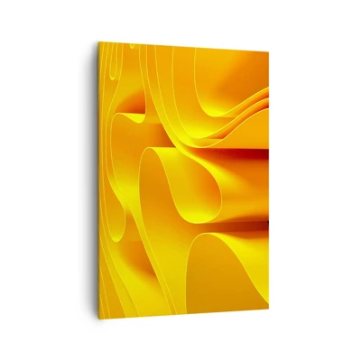 Lærredstryk - Billede på lærred - Som solens bølger - 70x100 cm
