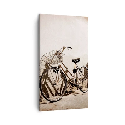 Lærredstryk - Billede på lærred - Uforglemmelig charme fra fortiden - 45x80 cm