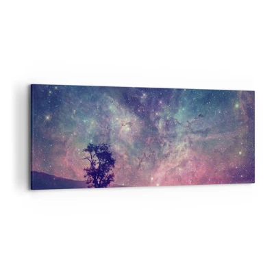 Lærredstryk - Billede på lærred - Under en magisk himmel - 120x50 cm