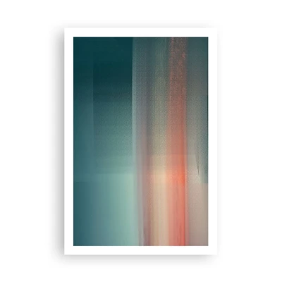Plakat - Abstraktion: bølger af lys - 61x91 cm
