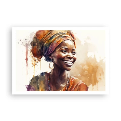 Plakat - Afrikansk dronning - 100x70 cm