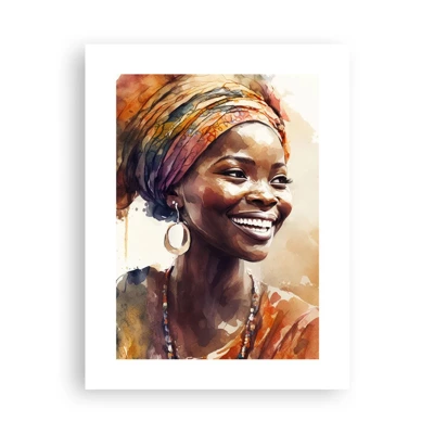 Plakat - Afrikansk dronning - 30x40 cm