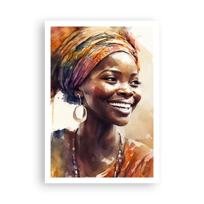 Plakat - Afrikansk dronning - 70x100 cm